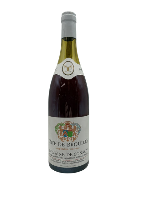 Flaske af Côte de Brouilly Domaine de Conroy rødvin 1983