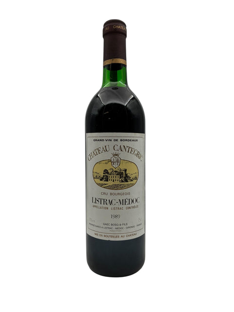 Flaske af Château Cantegric Listrac-Médoc 1989
