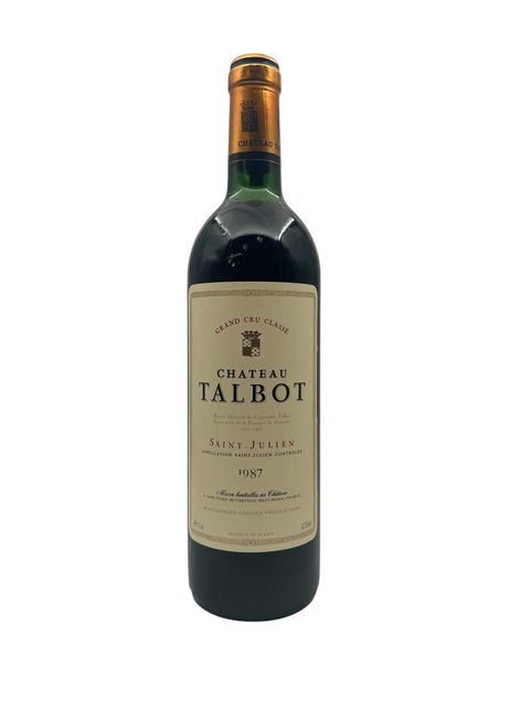 Flaske Château Talbot 1987 rødvin