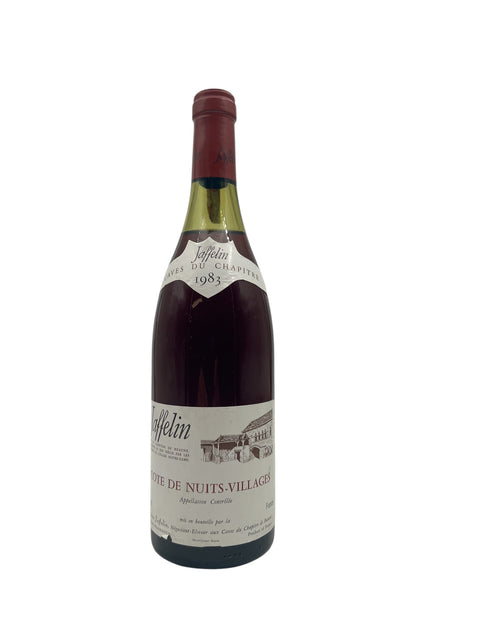 Flaske af Cotes de Nuits Villages Jaffelin 1983 rødvin