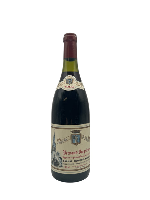 Flaske af Pernand-Vergelesses Domaine Besancenot årgang 1992