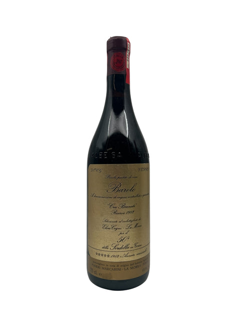 Flaske af Barolo Poderi Marcarini 1982 rødvin