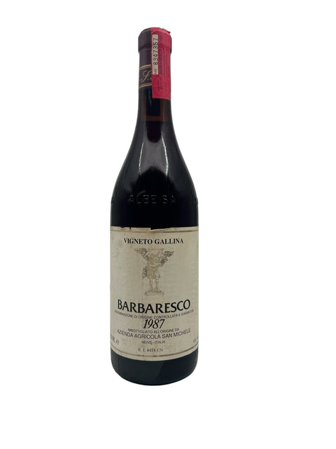 Barbaresco rødvin fra Azienda Agricola San Michele 1987