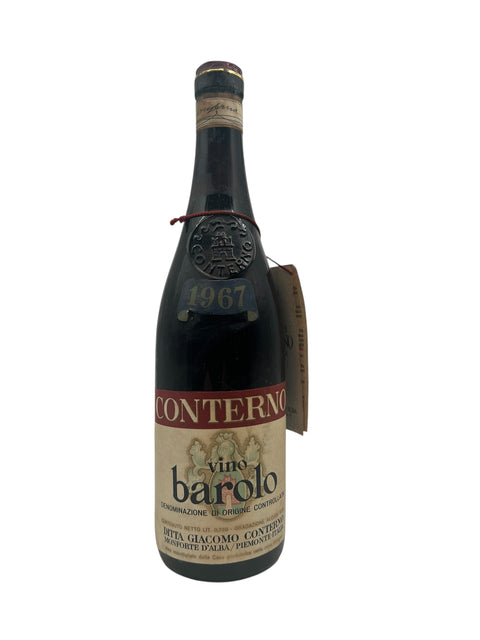 Bottle of Barolo Giacomo Conterno vintage 1967