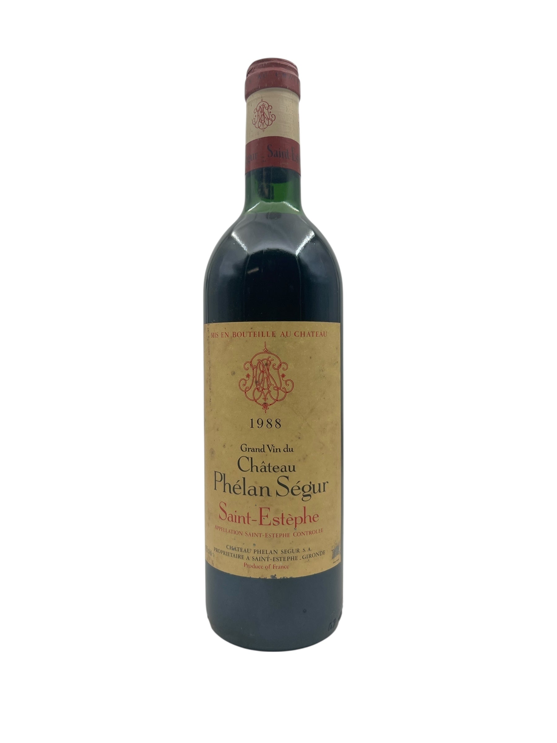 Saint-Estèphe Château 1988 Rött vin – Bottles With History