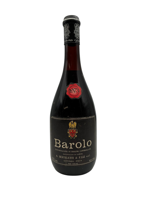 Bottle of Barolo A. Berteletti & F.lli vintage 1973