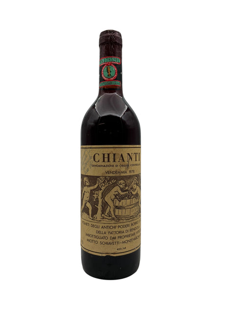 Flasche Rotwein Chianti Miotto Schiavetti 1978