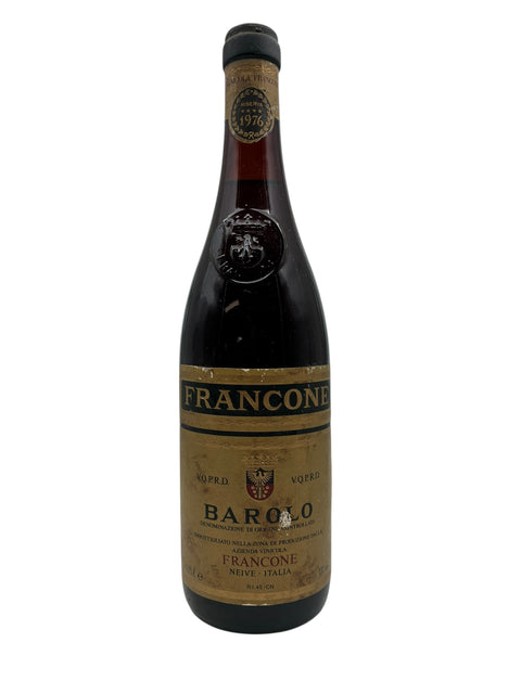 Barolo wine from Francone vintage 1976