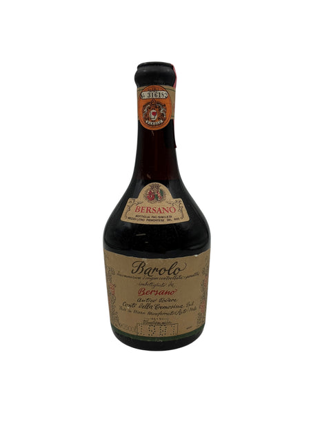 Bottle of Barolo Bersano 1961 red wine