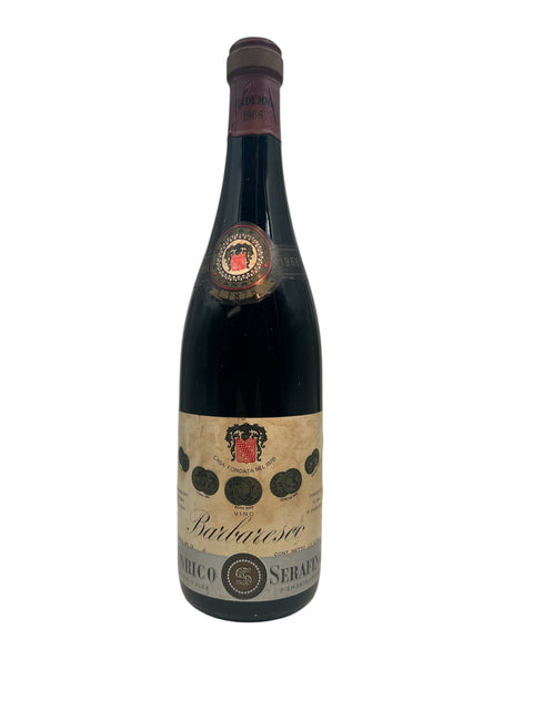 Bottle of Barbaresco Enrico Serafino 1966 red wine
