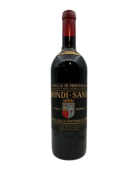 Brunello di Montalcino Biondi-Santi vintage 1985 bottle
