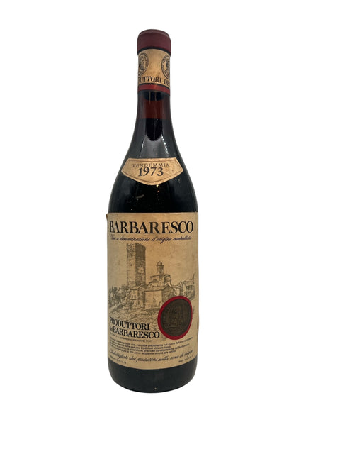 Barbaresco wine bottle from 1973 by Produttori del Barbaresco