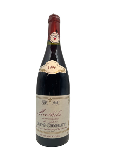 Bottle of Monthelie Lupé-Cholet 1996 red wine