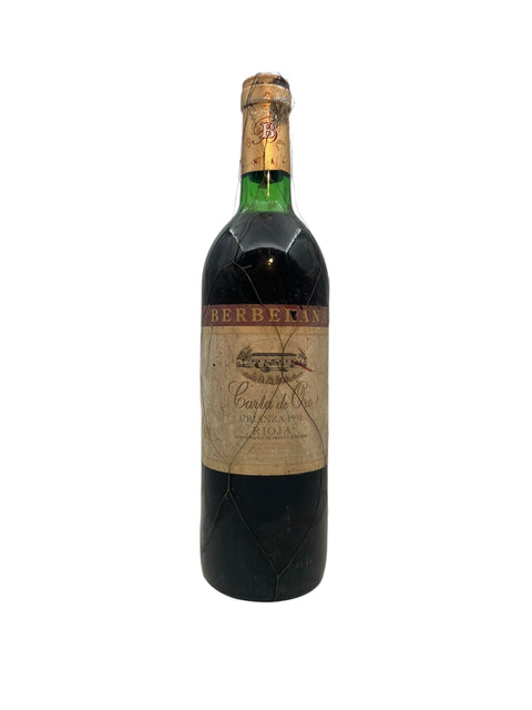 Bottle of Carta de Oro Berberana 1991 Rioja red wine
