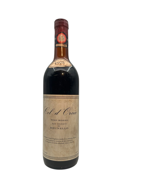 Bottle of Brunello Col d'Orcia vintage 1975