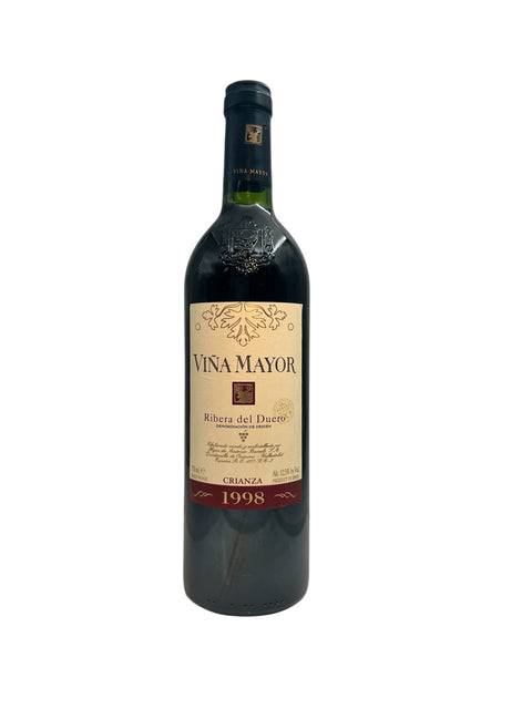 Flaske af Viña Mayor Ribera del Duero 1998 rødvin