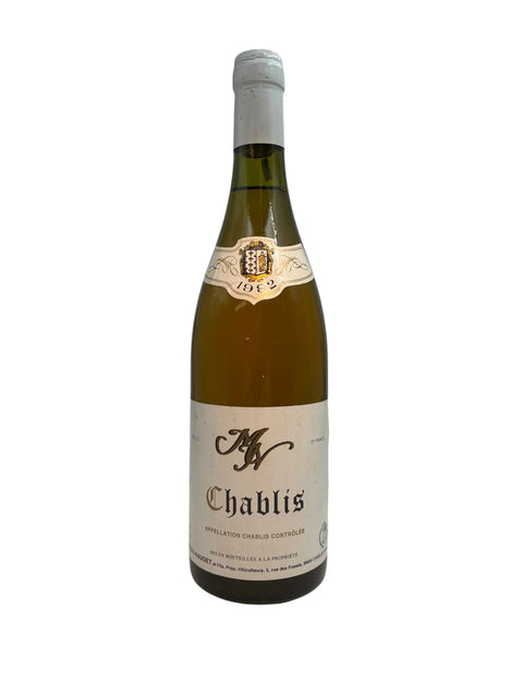Flaske af Chablis A.V. Gaudinet årgang 1962