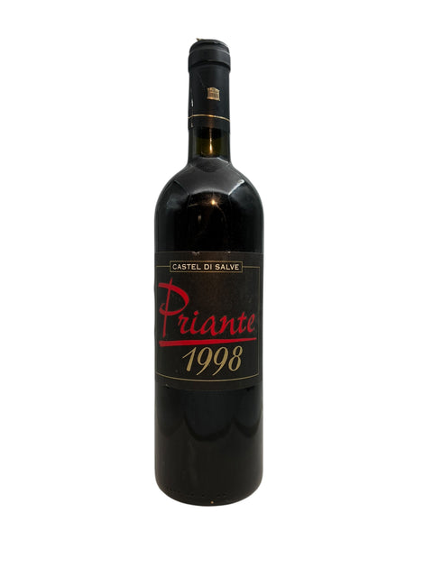 Flaske af Priante Castel di Salve 1998 rødvin