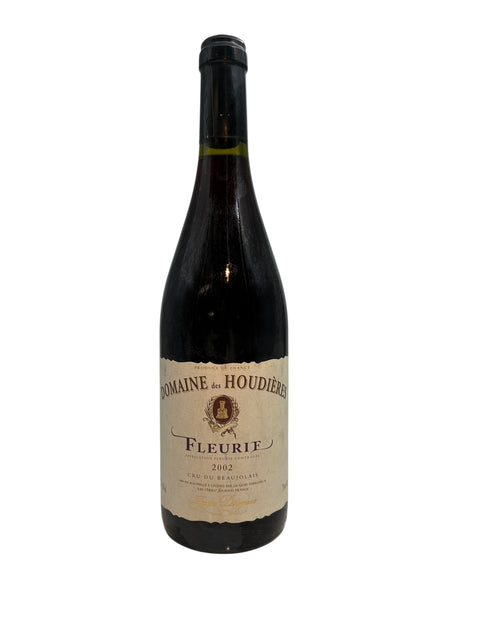 Fleurie rødvin fra Domaine des Houdières 2002 flaske
