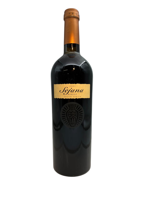Flaske af Sejana Merlot 2001 rødvin