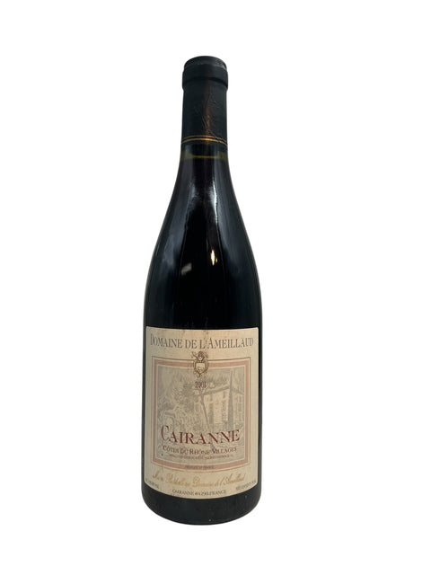 Flaske af Cairanne Domaine de l'Ameillaud 2001 rødvin