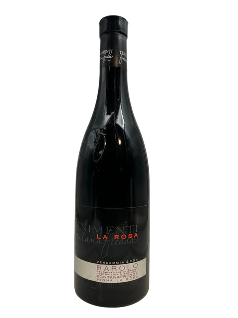 Barolo Fontanafredda 2004 italiensk rødvin flaske