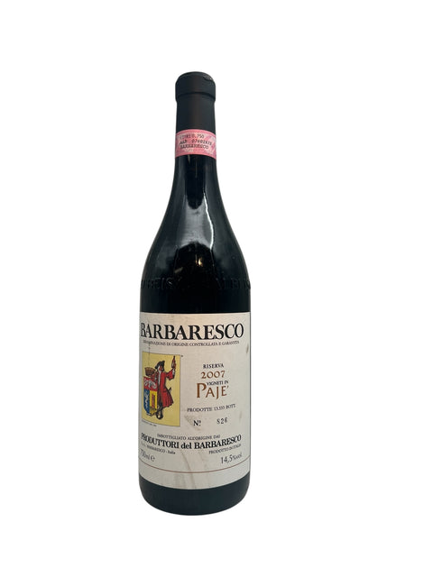 Flaska Barbaresco 2007 från Produttori del Barbaresco