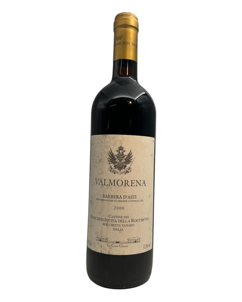 Flaska Valmorena Barbera d'Asti från 2000 av Marchesi Incisa della Rocchetta