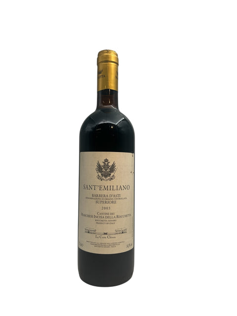 Flaske Sant'Emiliano Barbera d'Asti 2003 fra Marchesi Incisa della Rocchetta