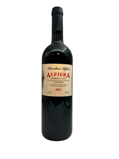 Flaske af Alfiera Barbera d'Asti Marchesi Alfieri 2001