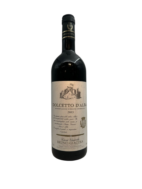 Bottle of Dolcetto d'Alba Bruno Giacosa 2003