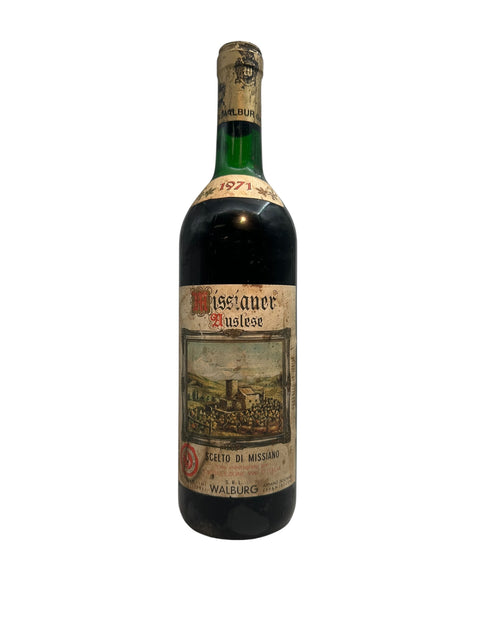 Bottle of Missianer Walburg 1971, Italian dessert wine