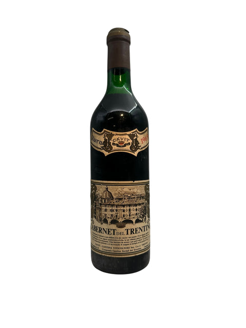 Bottle of Cabernet del Trentino Cavit 1967 red wine