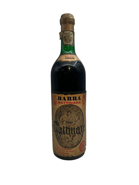 Bottle of Gattinara Barra 1968 red wine