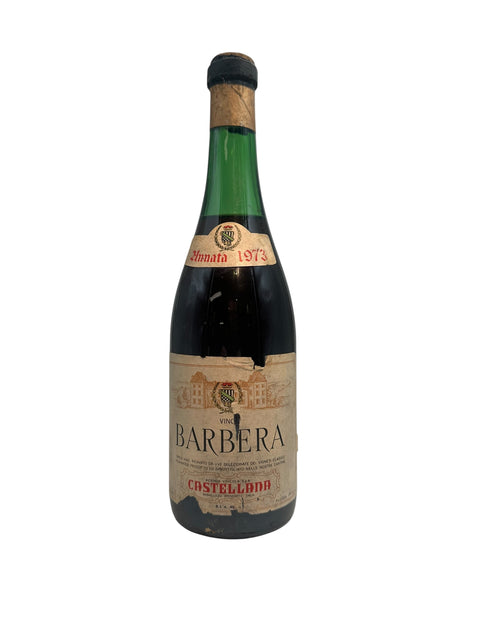 Barbera wine Castellina 1973 bottle