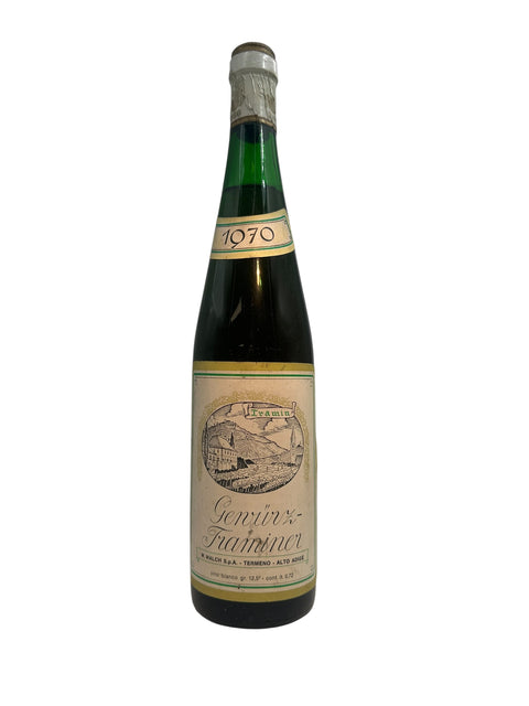 Flaske af Gewürztraminer W. Walch fra 1970