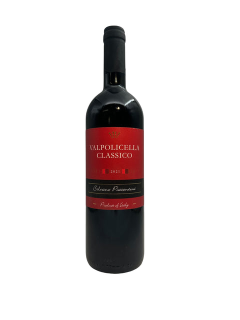Bottle of Valpolicella Classico Silvano Piacentini 2021 red wine