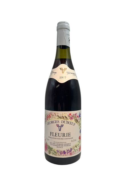 Flaske af Fleurie Georges Duboeuf 1997 rødvin