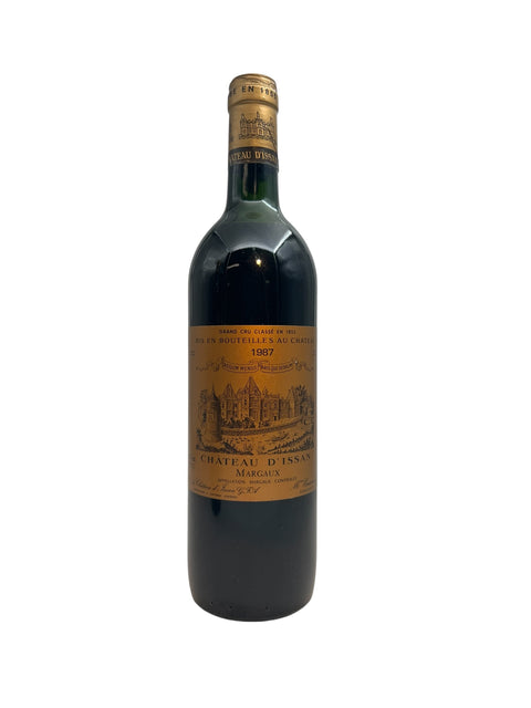 Flaske af Château d'Issan Margaux 1987 rødvin
