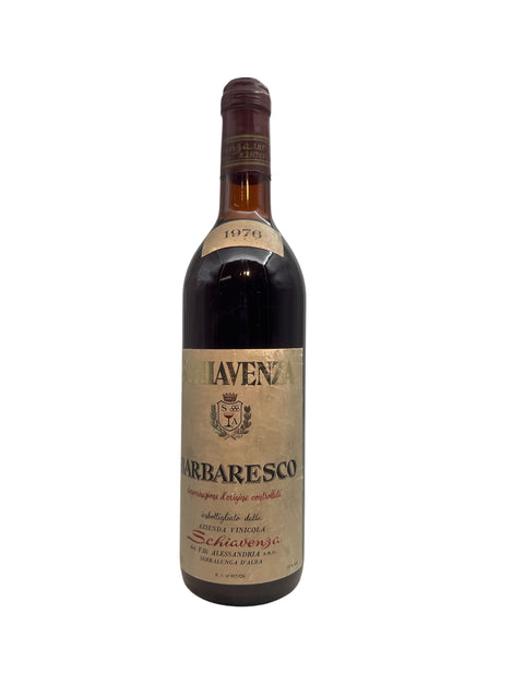 Flaska Barbaresco Schiavenza 1976 vin