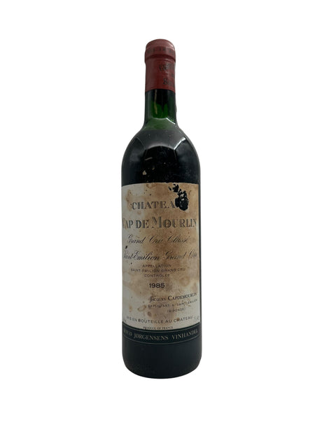 Flaske af Château Cap de Mourlin 1985 rødvin