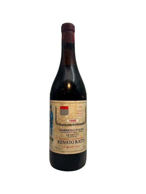 Flaske Ochetti Renato Ratti 1990 Nebbiolo d'Alba rødvin