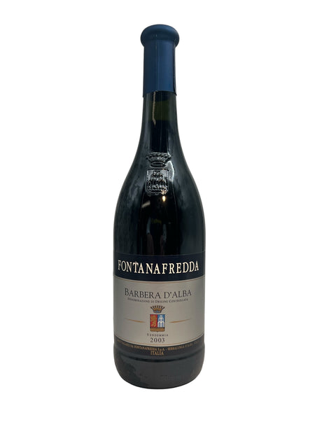 Barbera d'Alba Fontanafredda 2003 flaske