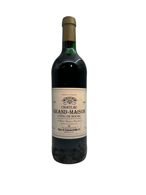 Flasche Rotwein Côtes de Bourg Château Grand-Maison 1966