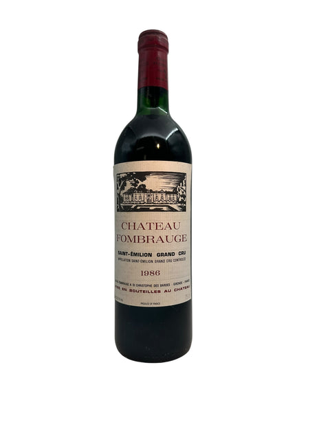 Bottle of Chateau Fombrauge 1986 Grand Cru red wine