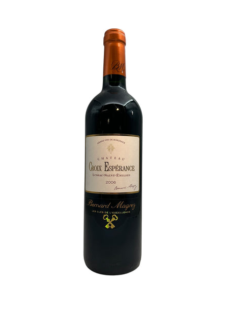 Bottle of Croix Espérance Bernard Magrez 2006 red wine