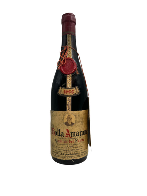 Bottle of the exclusive Amarone Bolla 1966