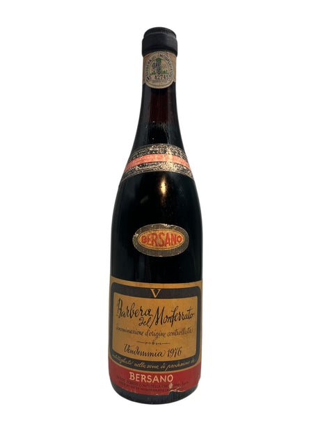 Flasche Rotwein Barbera del Monferrato Bersano 1976