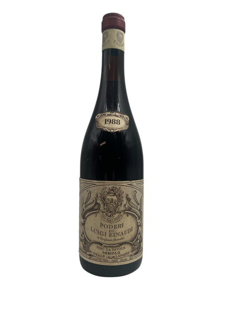 Flaska Nebbiolo delle Langhe Poderi Luigi Einaudi 1988