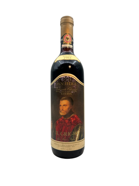 Il Grigio San Felice 1982 Rotwein mit Etikett
